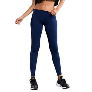 YANSYDICAL Women's Push Up Fitness Leggings, Navy Blue, Silicone Butt Lift, Size